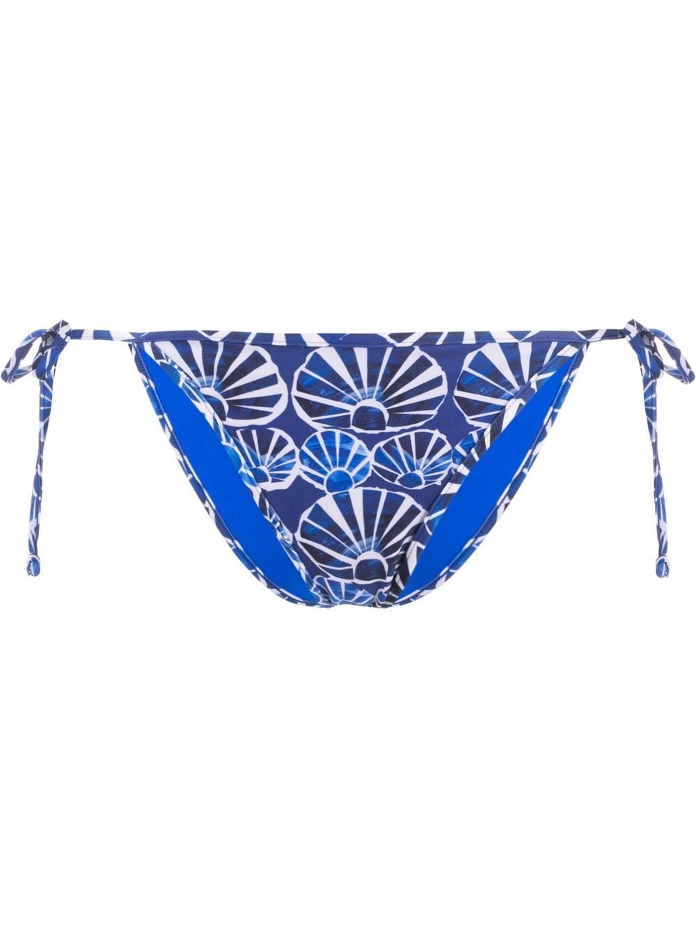 La DoubleJ graphic-print string bikini bottoms - Blue von La DoubleJ