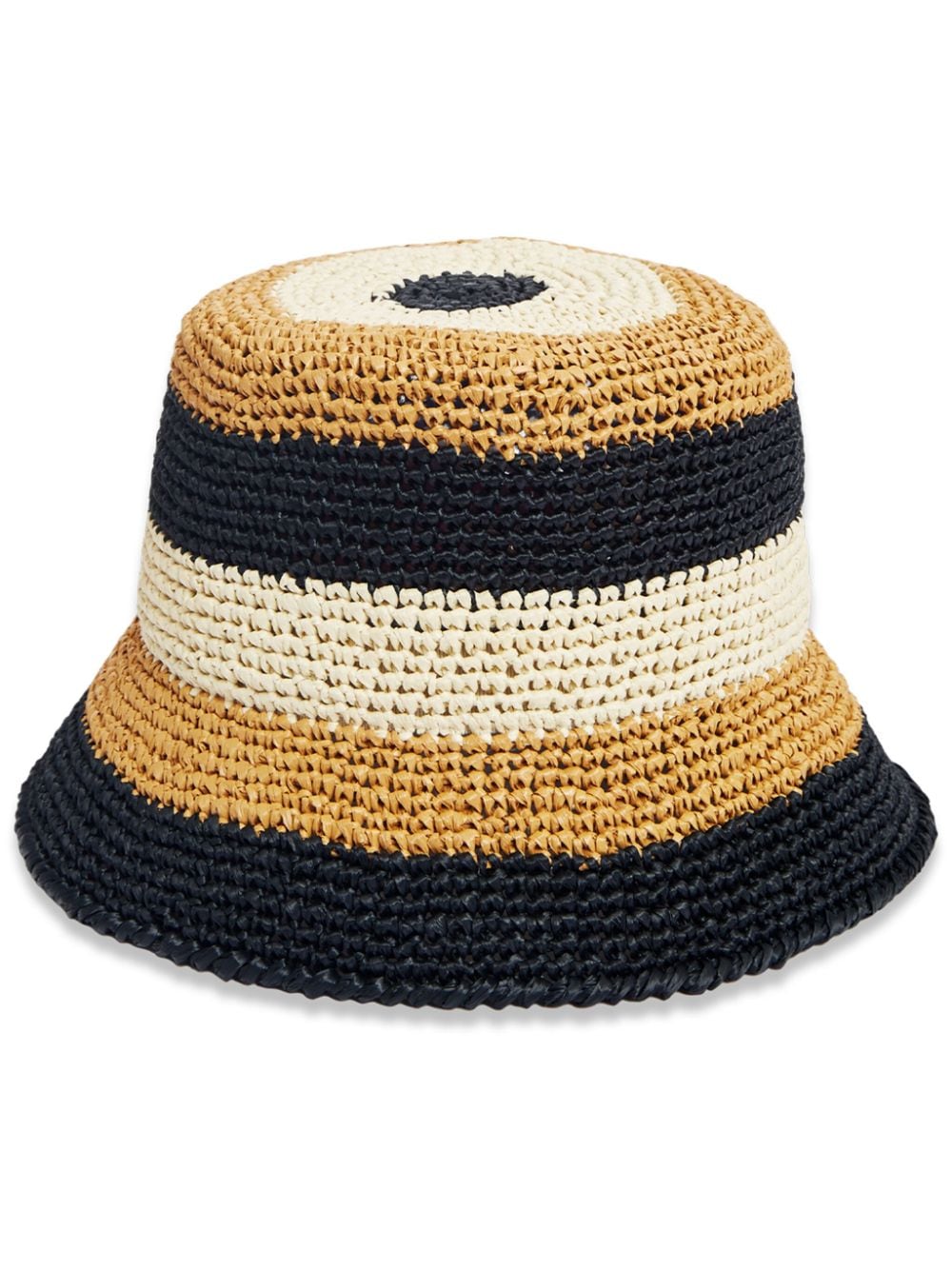 La DoubleJ striped bucket hat - Black von La DoubleJ