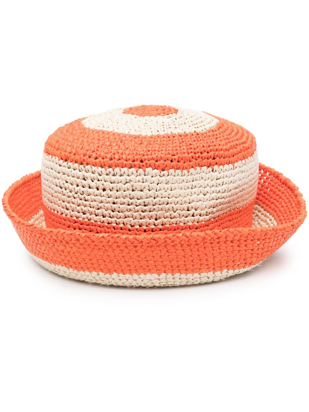 La DoubleJ striped woven bucket hat - Orange von La DoubleJ