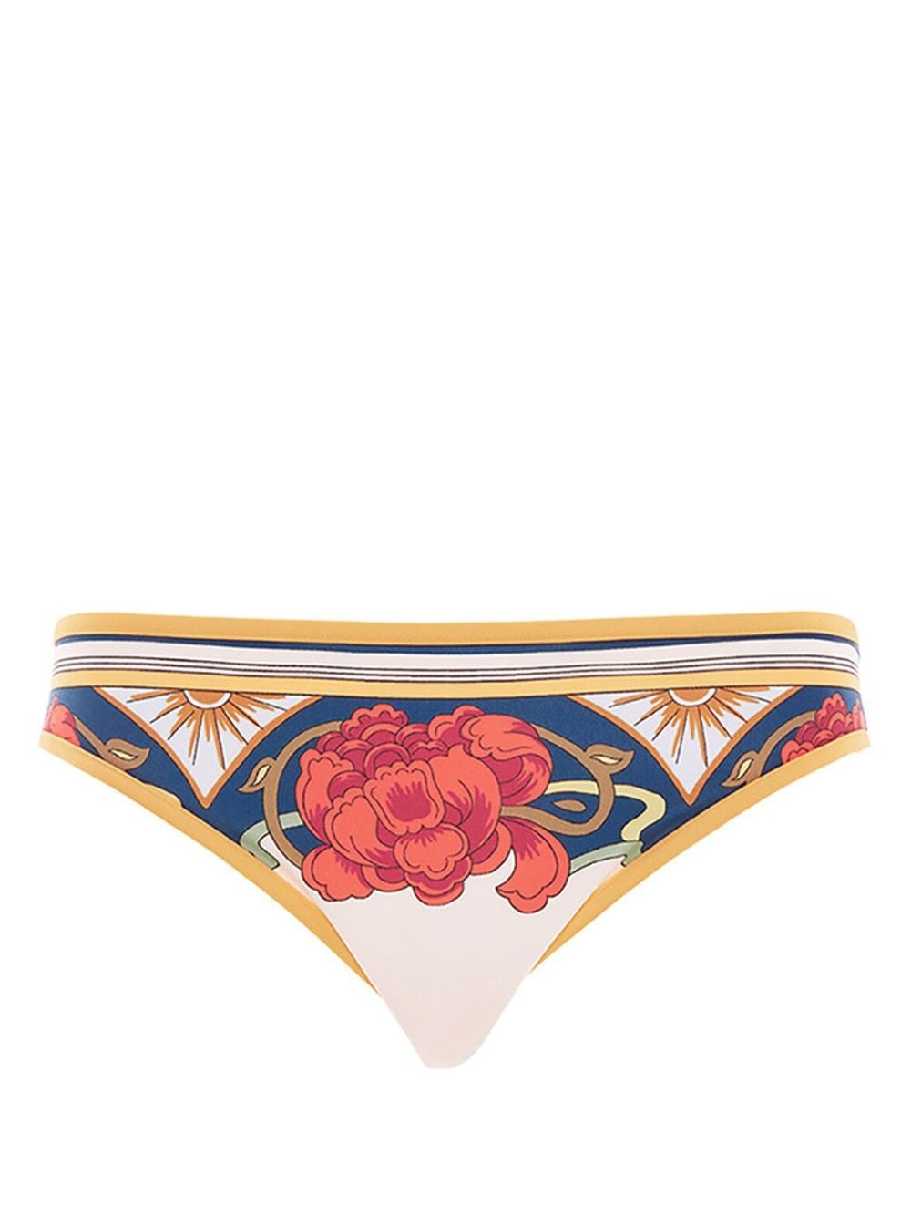 La DoubleJ tropical-print bikini bottoms - Neutrals von La DoubleJ