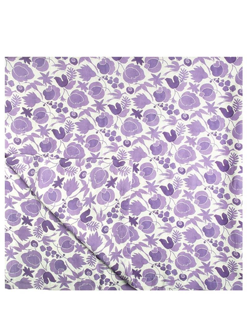La DoubleJ Wildbird-print linen tablecloth - Purple von La DoubleJ
