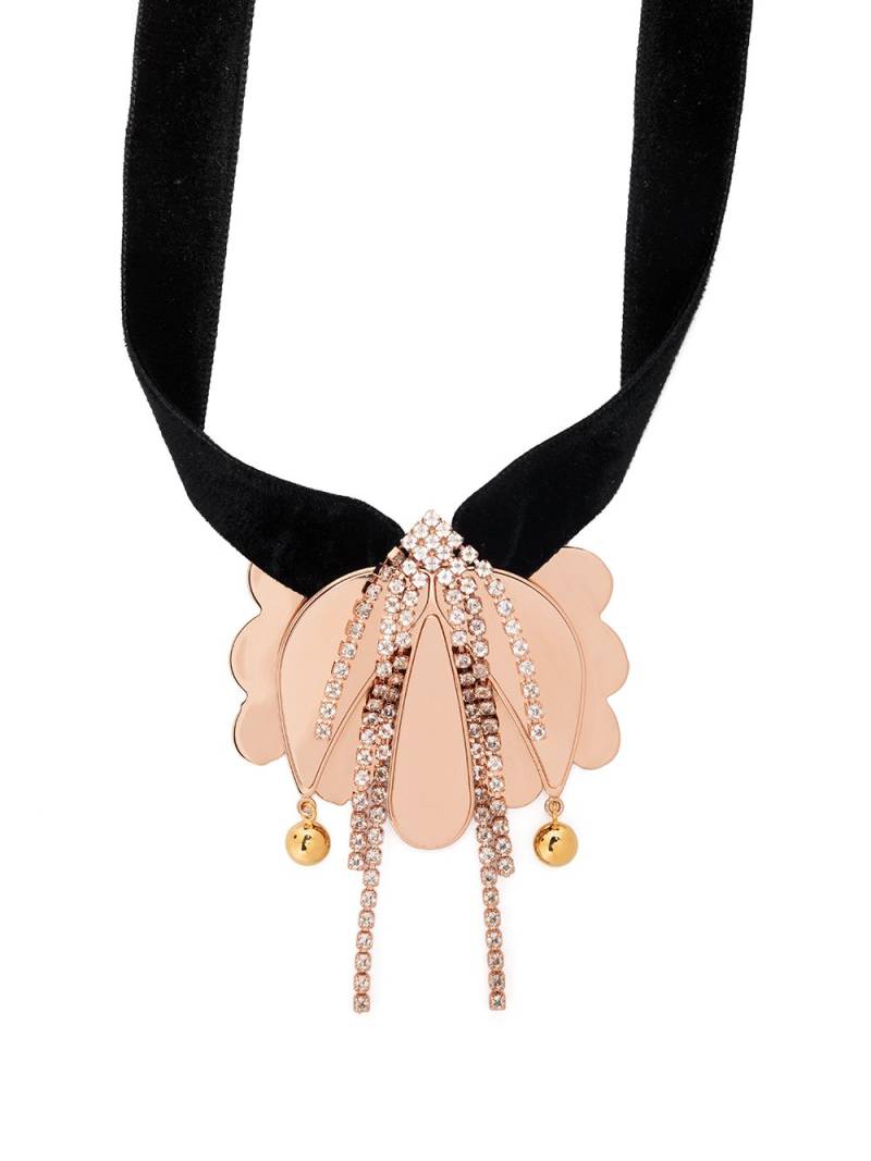 La DoubleJ draped floral necklace - Gold von La DoubleJ