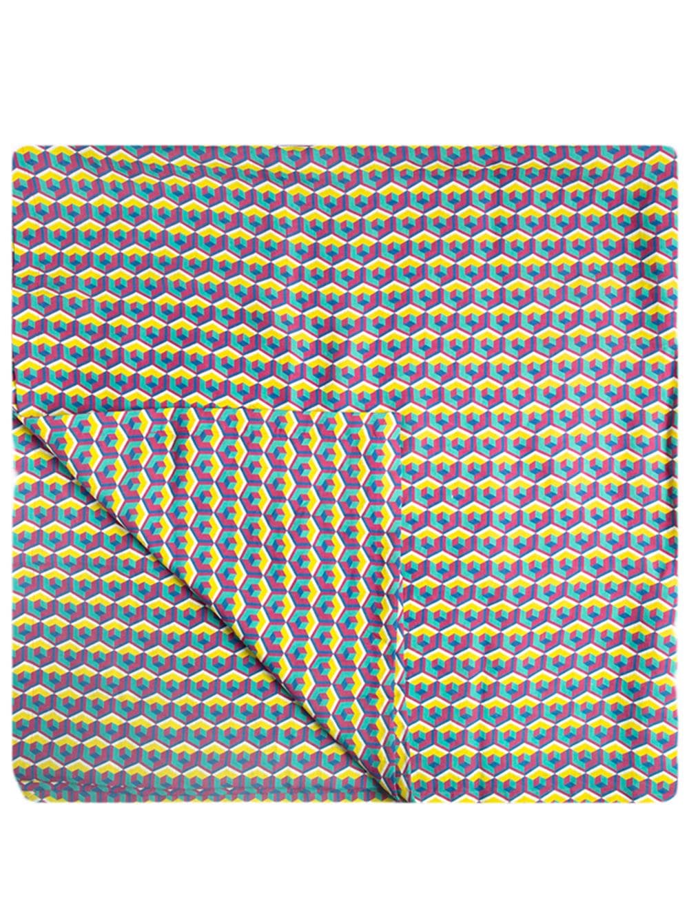 La DoubleJ geometric pattern table cloth - Pink von La DoubleJ