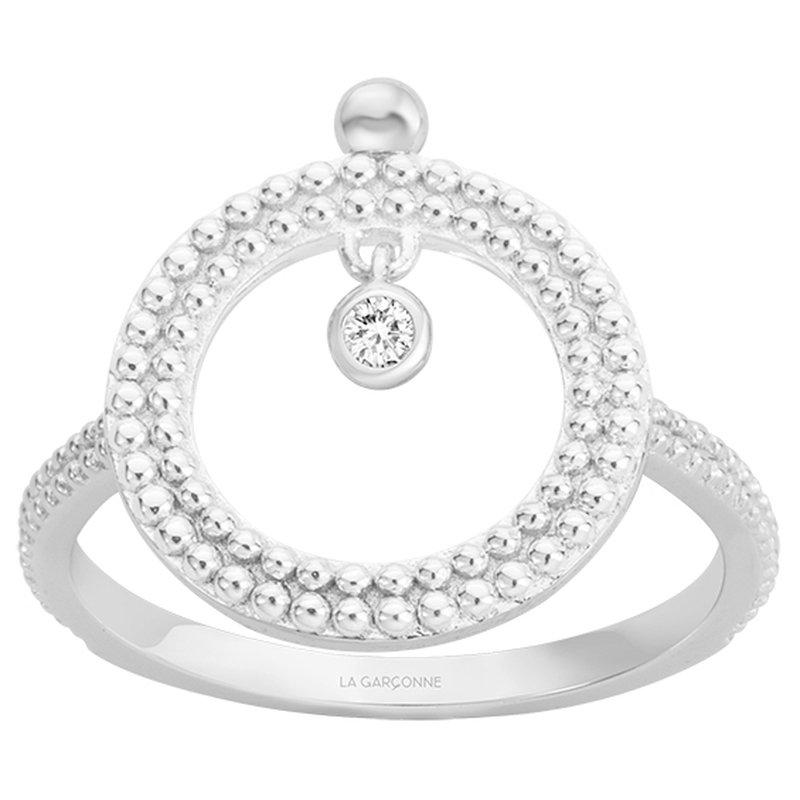 Silber- Und Diamantring Damen  50 von La Garçonne Diamant