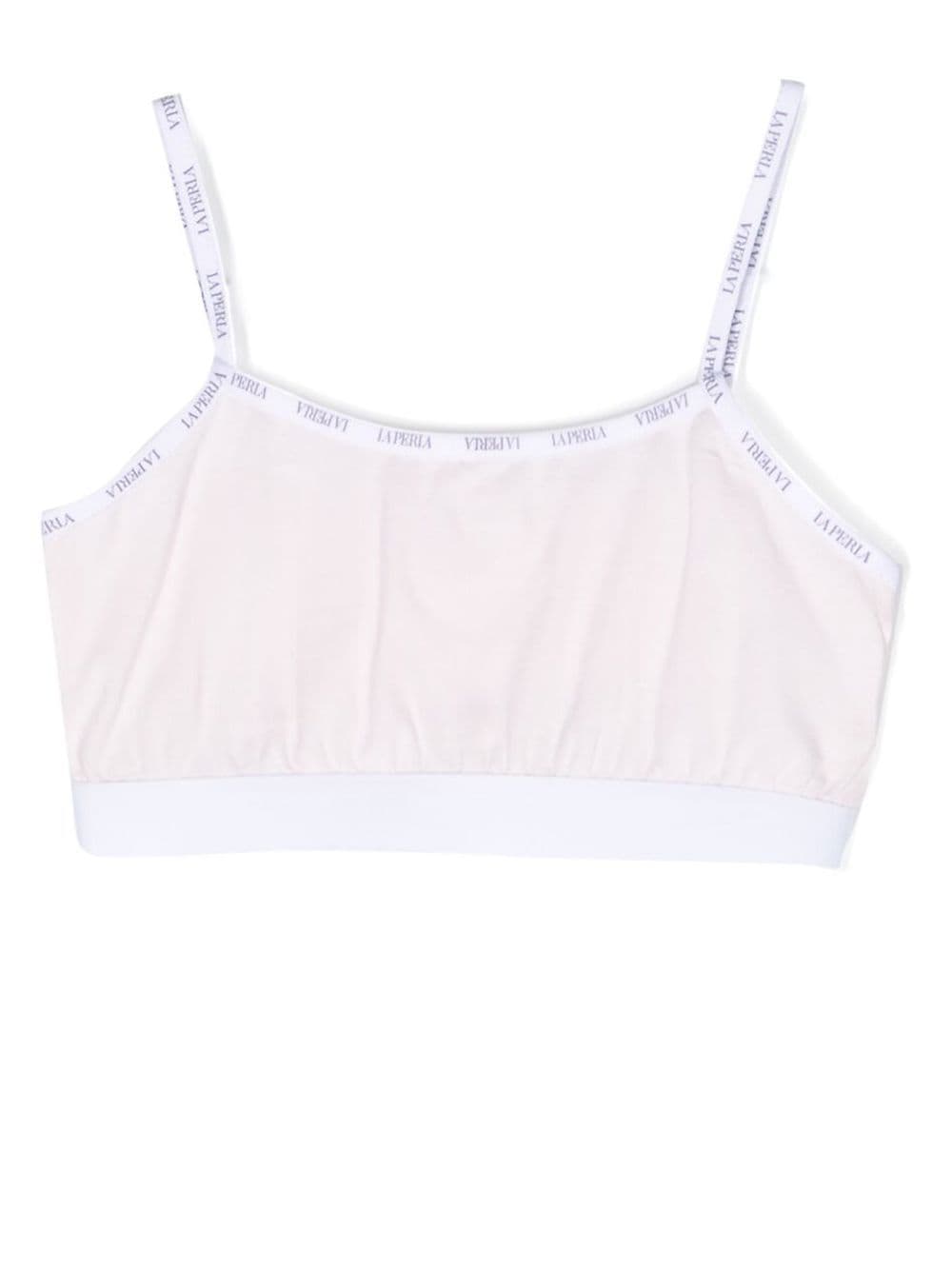 La Perla Kids logo-print bra - Pink von La Perla Kids