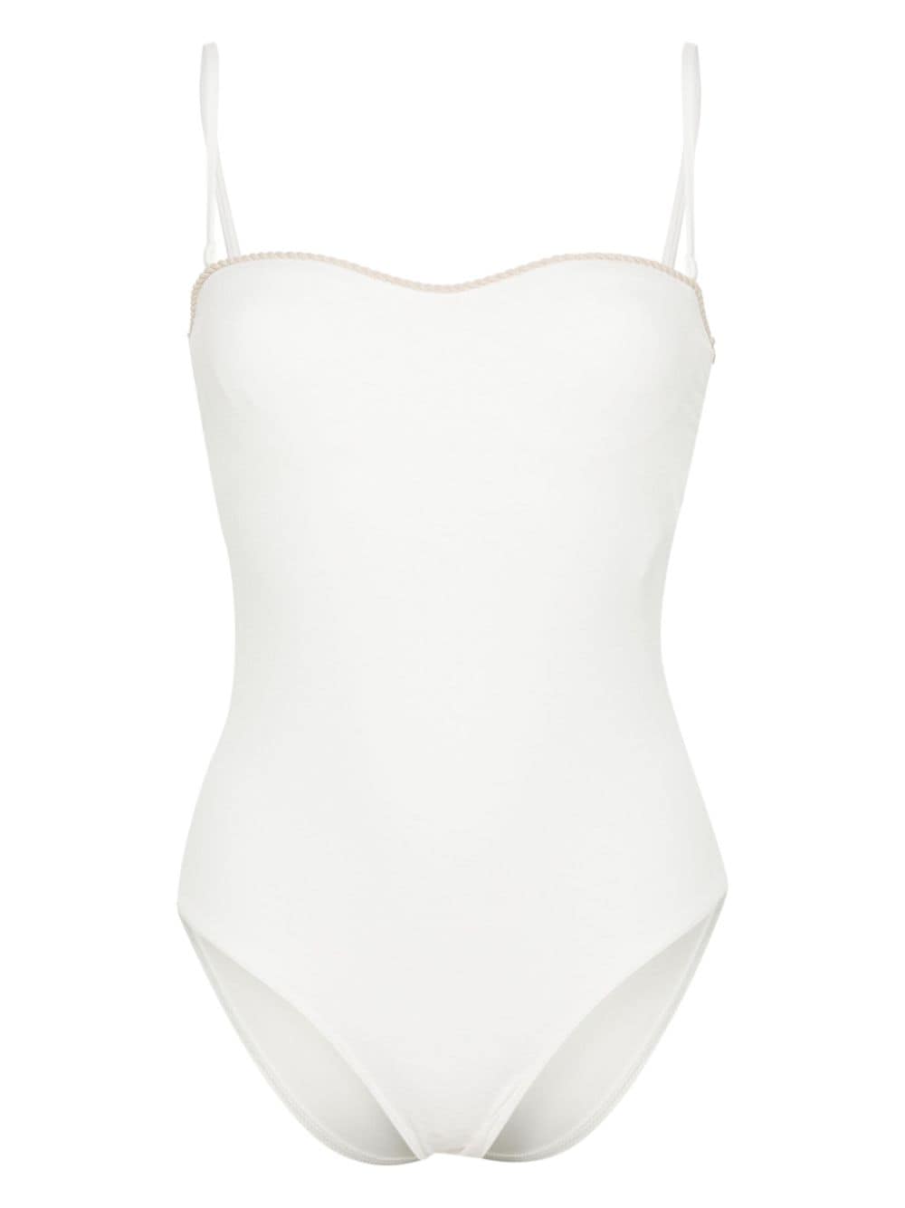 La Perla monogram underwired swimsuit - White von La Perla