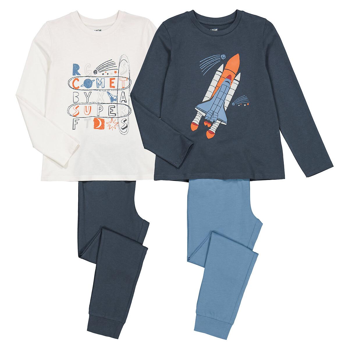 2er-pack Pyjamas Jungen Grau 102 von La Redoute Collections