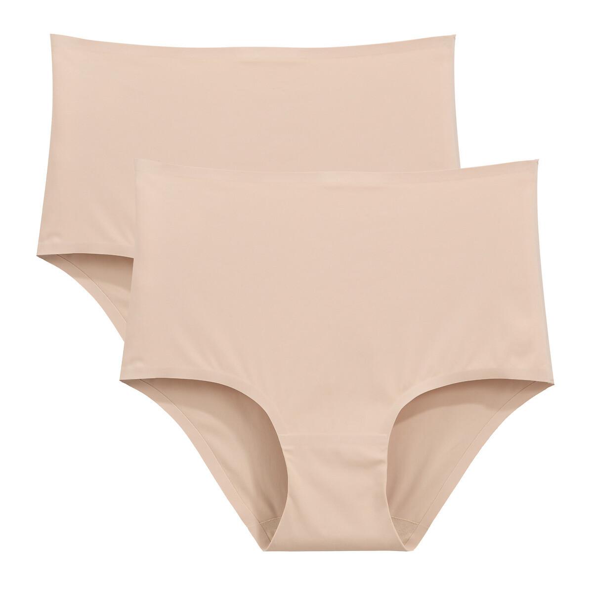 2er-pack Slips Mit Hohem Bund Damen Beige 33/34 von La Redoute Collections