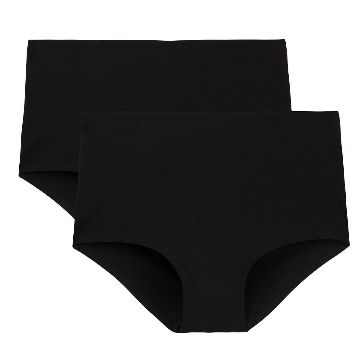 2er-pack Slips Mit Hohem Bund Damen Schwarz 33/34 von La Redoute Collections