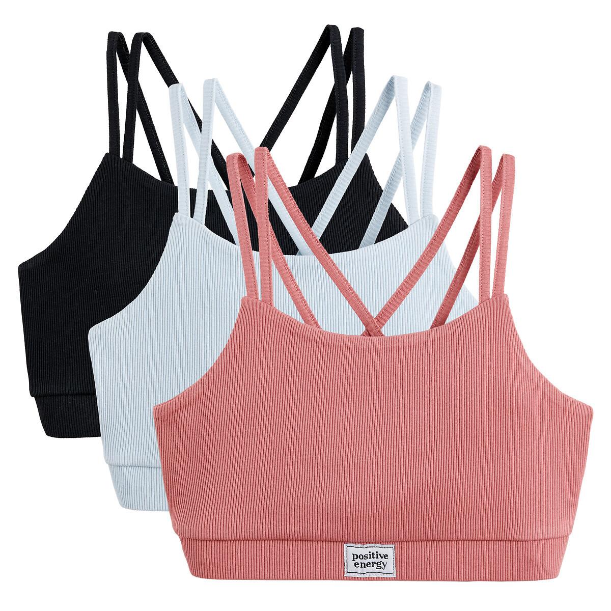 3er-pack Baumwoll-bustiers Unisex Rosa 14A von La Redoute Collections