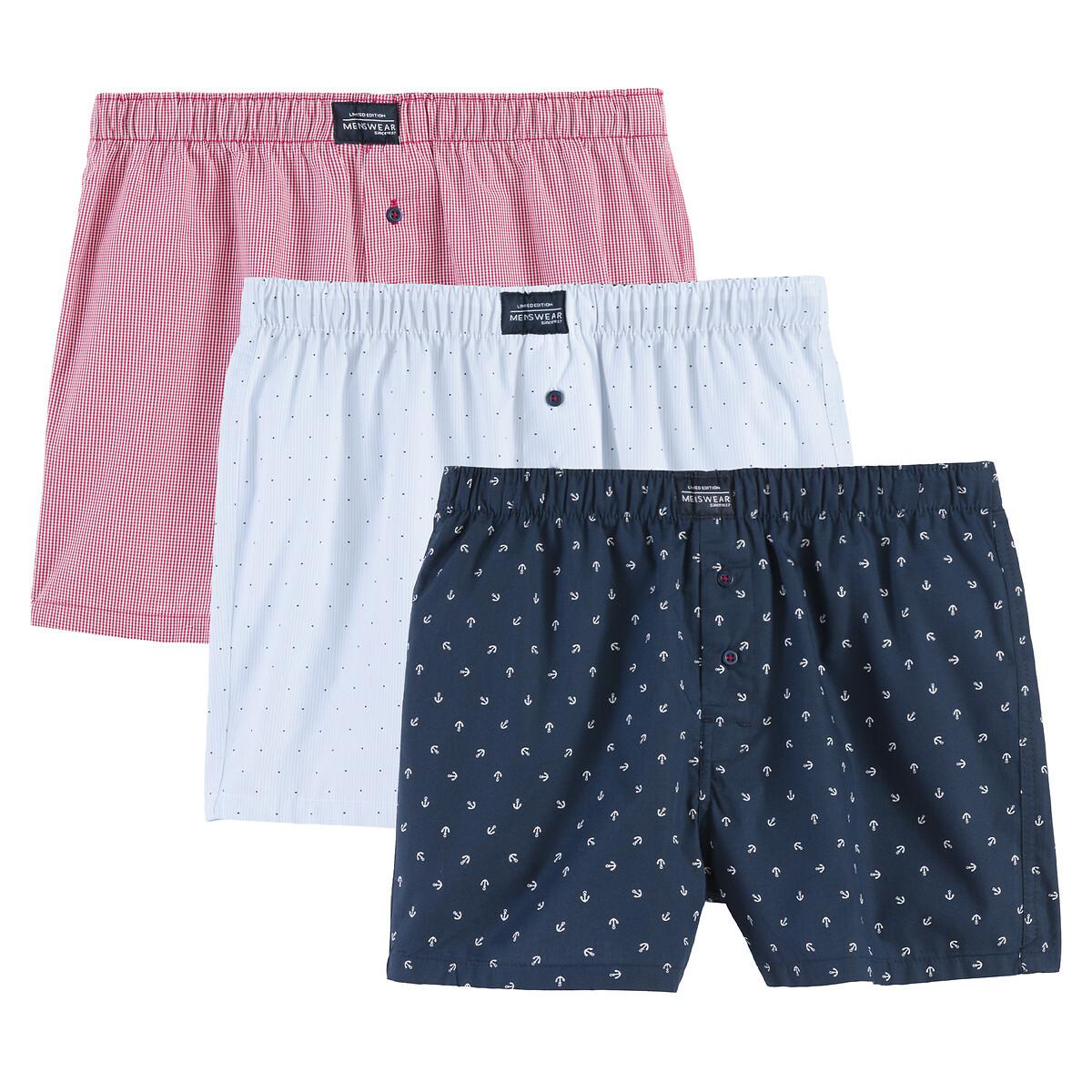 3er-pack Boxershorts Herren Blau L von La Redoute Collections