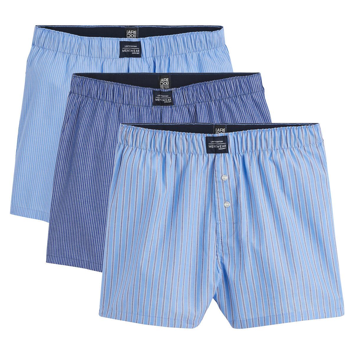 3er-pack Gestreifte Boxershorts Herren Blau S von La Redoute Collections