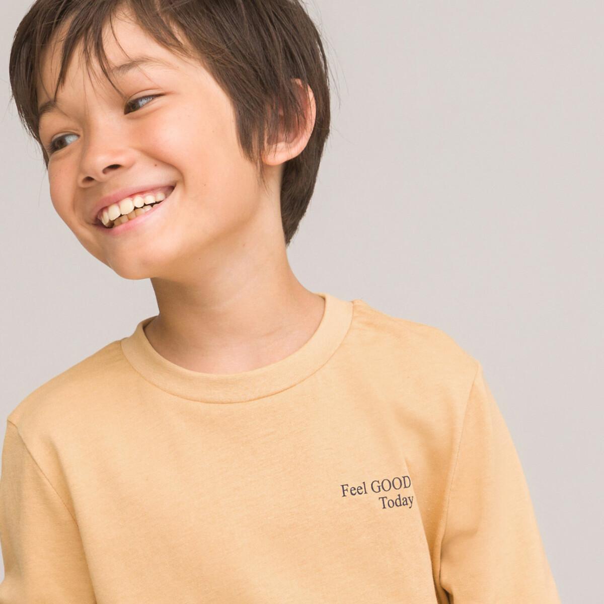 3er-pack Langarmshirts Mit Aufschrift Jungen Gelb 102 von La Redoute Collections