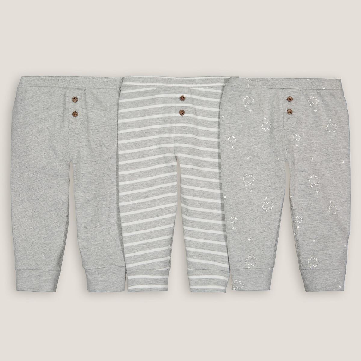 3er-pack Leggings Unisex Grau 0-3M von La Redoute Collections