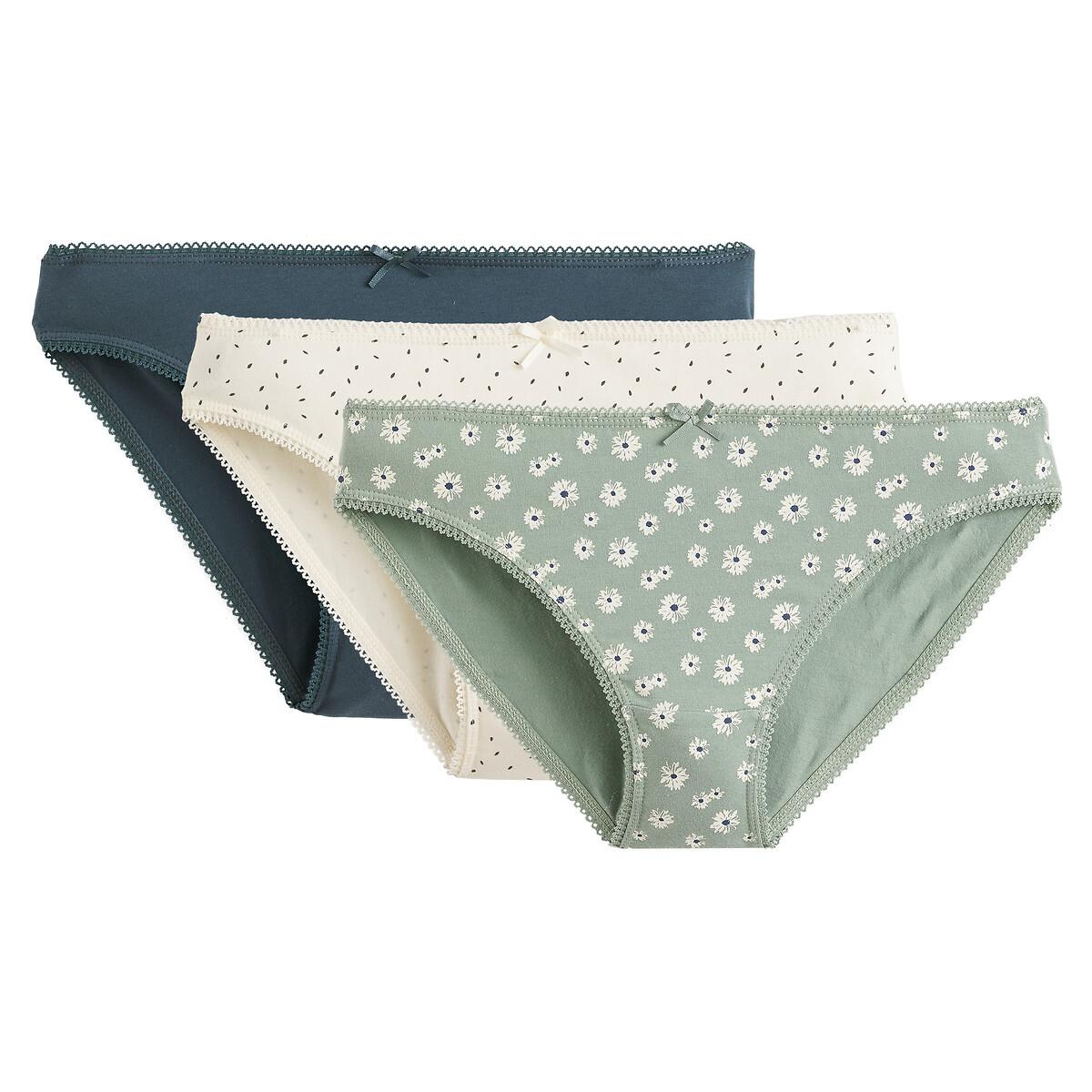 3er-pack Slips Damen Weiss Bedruckt 42 von La Redoute Collections