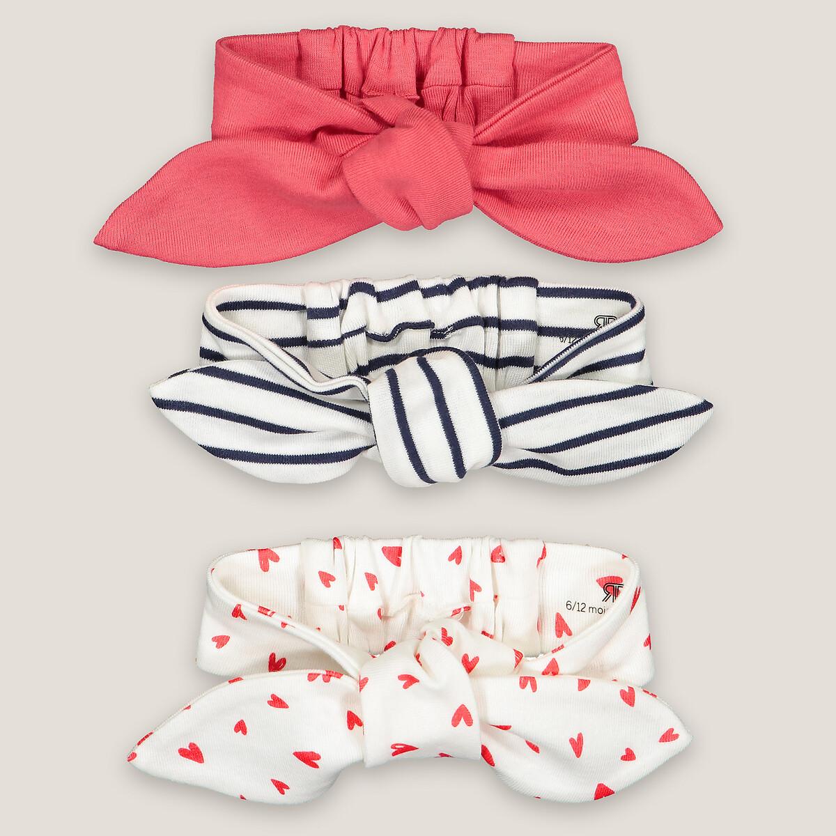 3er-pack Stirnbänder Unisex Rot 0-3M von La Redoute Collections