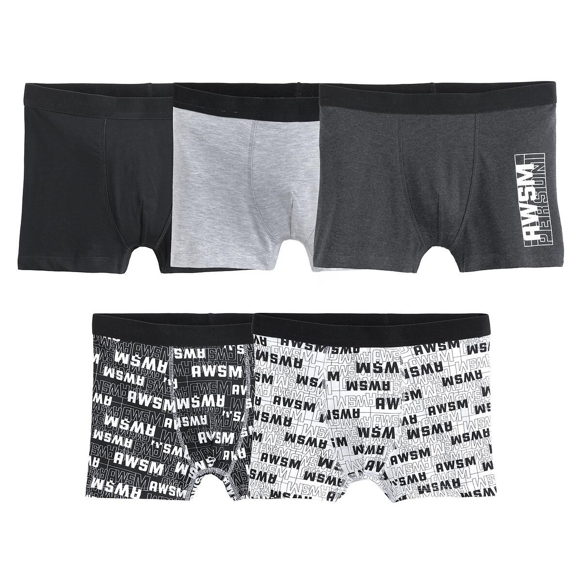 5er-pack Boxershorts Jungen Grau 12A von La Redoute Collections