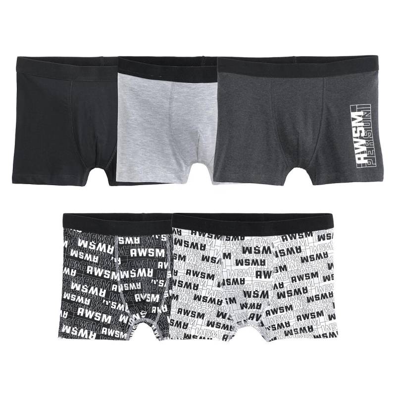 5er-pack Boxershorts Jungen Grau 134/140 von La Redoute Collections