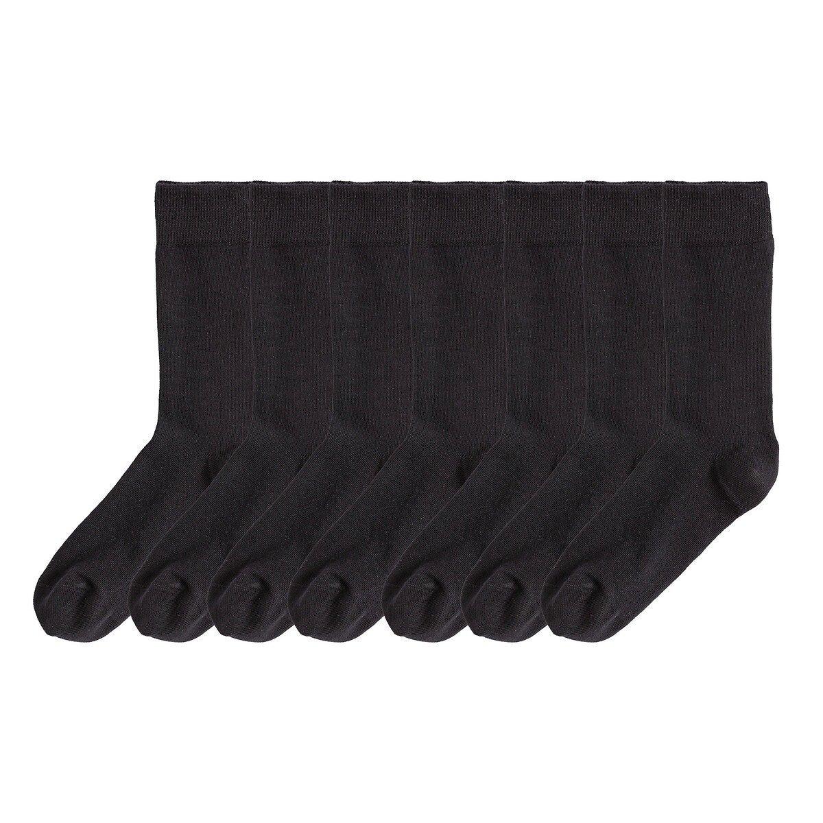 7 Paar Socken Herren Schwarz 35-38 von La Redoute Collections