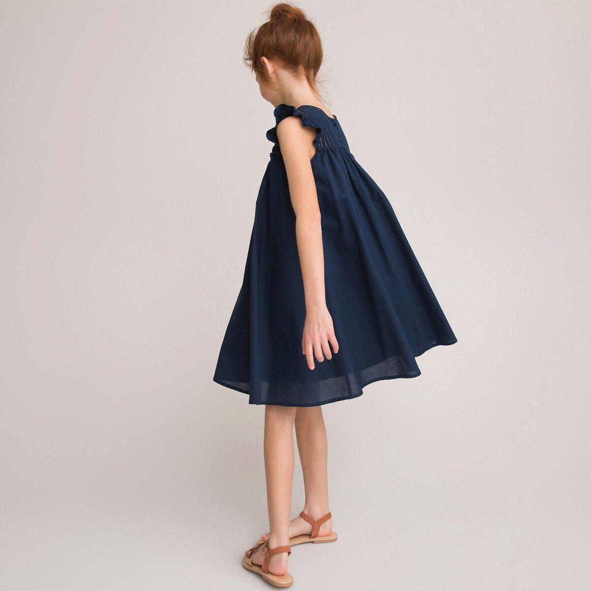 Ärmelloses Kleid Mädchen Blau 128/134 von La Redoute Collections
