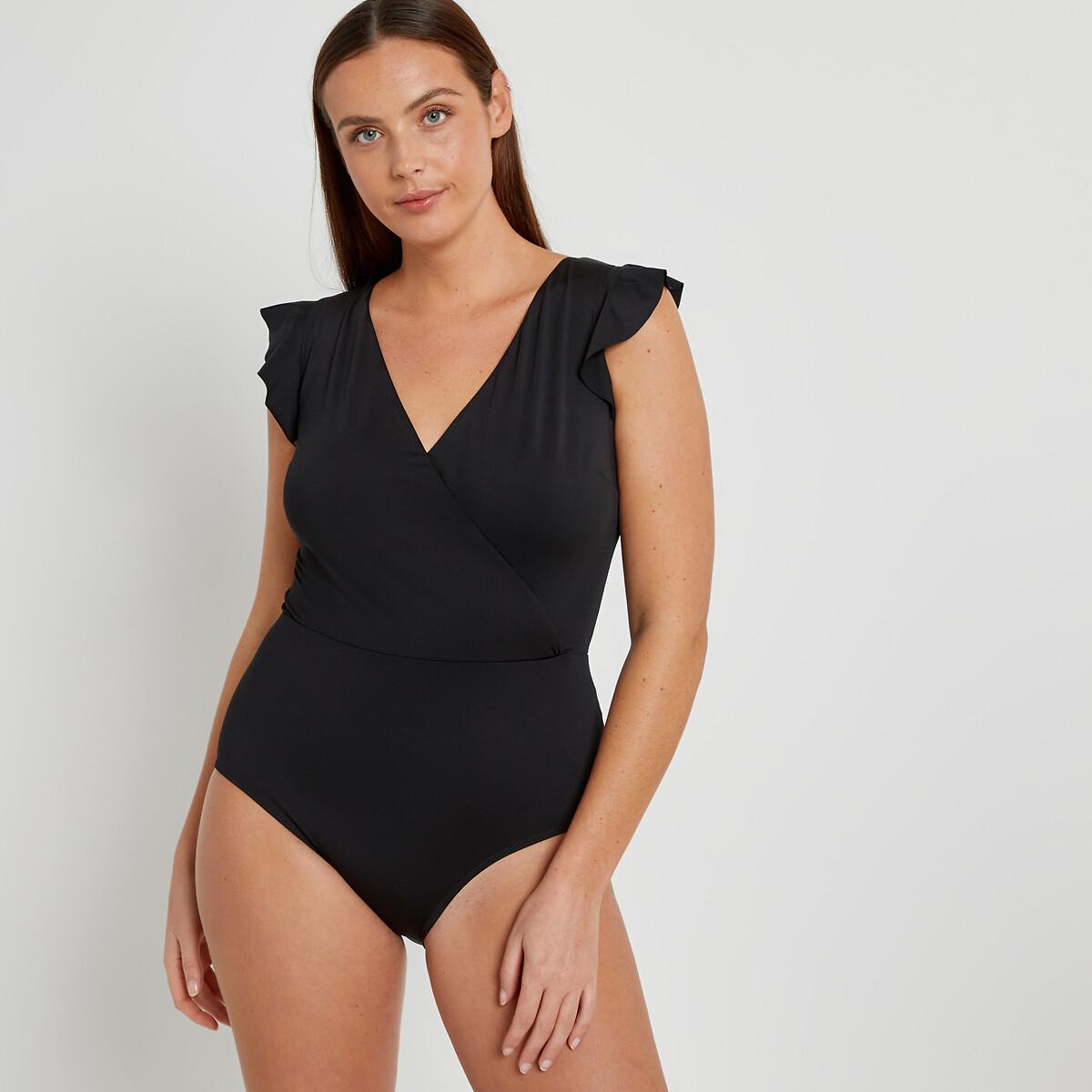 Badeanzug Damen Schwarz 56 von La Redoute Collections