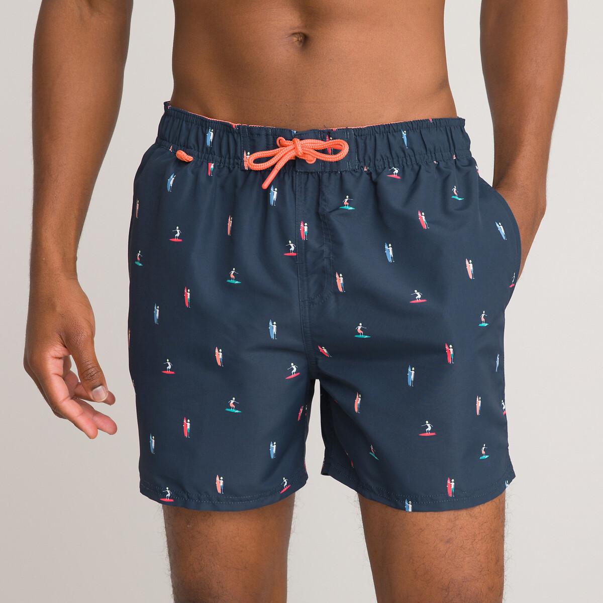 Badeshorts Herren Blau L von La Redoute Collections