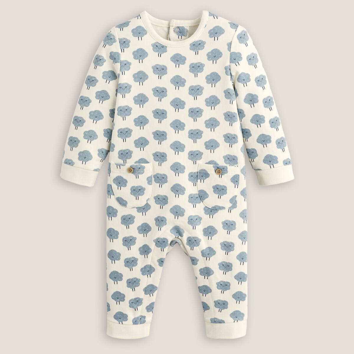 Bedruckter Overall Mit Langem Bein Unisex Beige 0-3M von La Redoute Collections