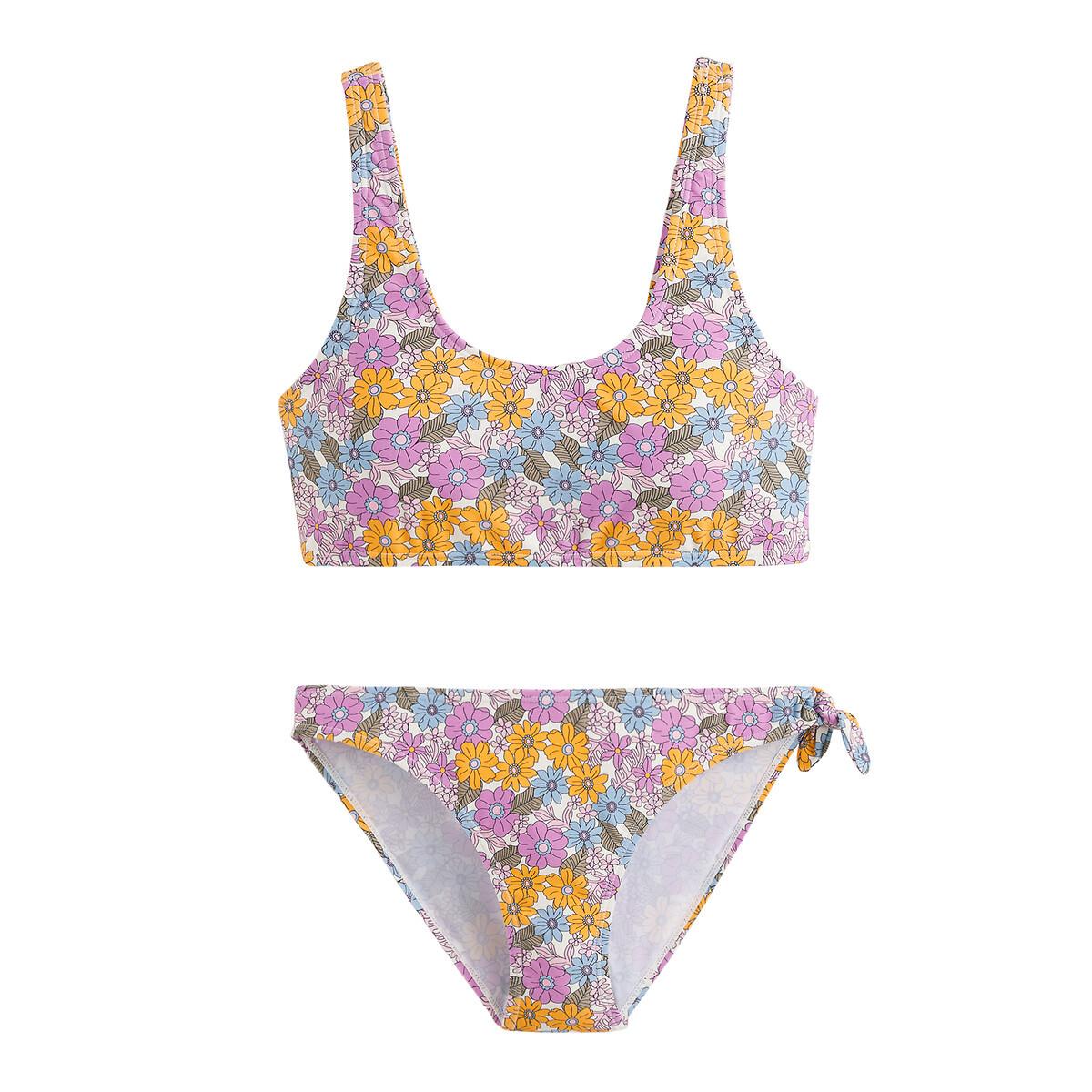 Bikini Mit Blumenmuster Mädchen Weiss Bedruckt M von La Redoute Collections