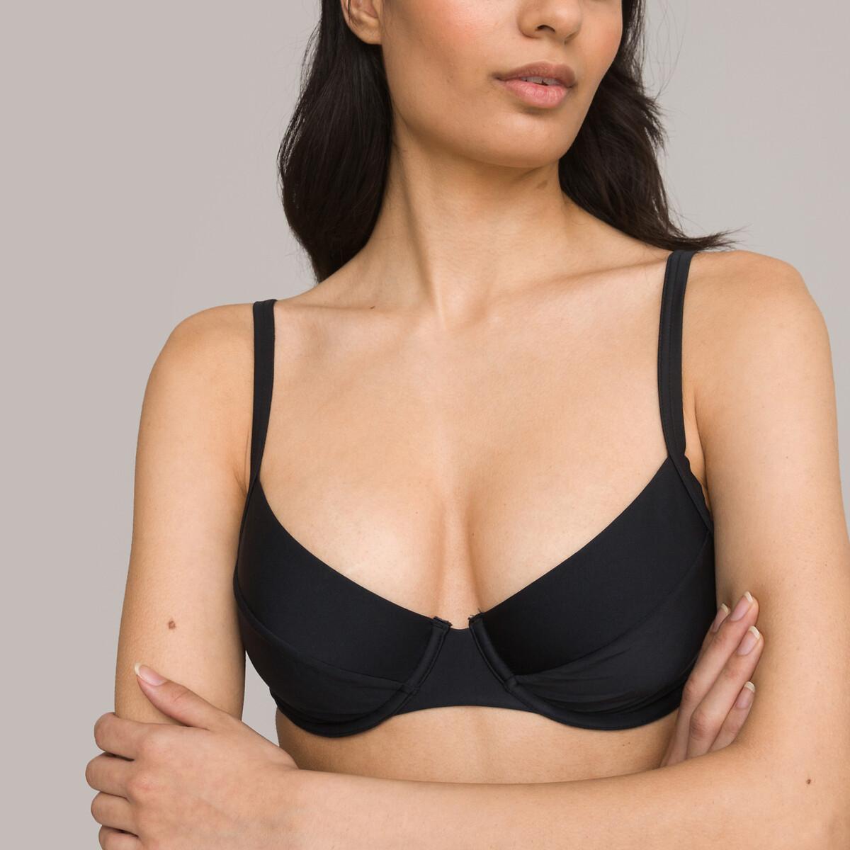 Bikini-oberteil In Full-cup-form Unisex Schwarz B/70 von La Redoute Collections