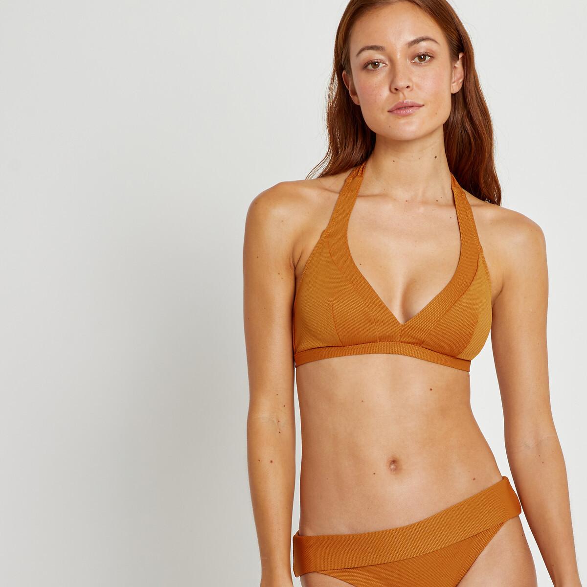 Bikini-oberteil Mit Triangel-cups Damen Gelb 40 von La Redoute Collections