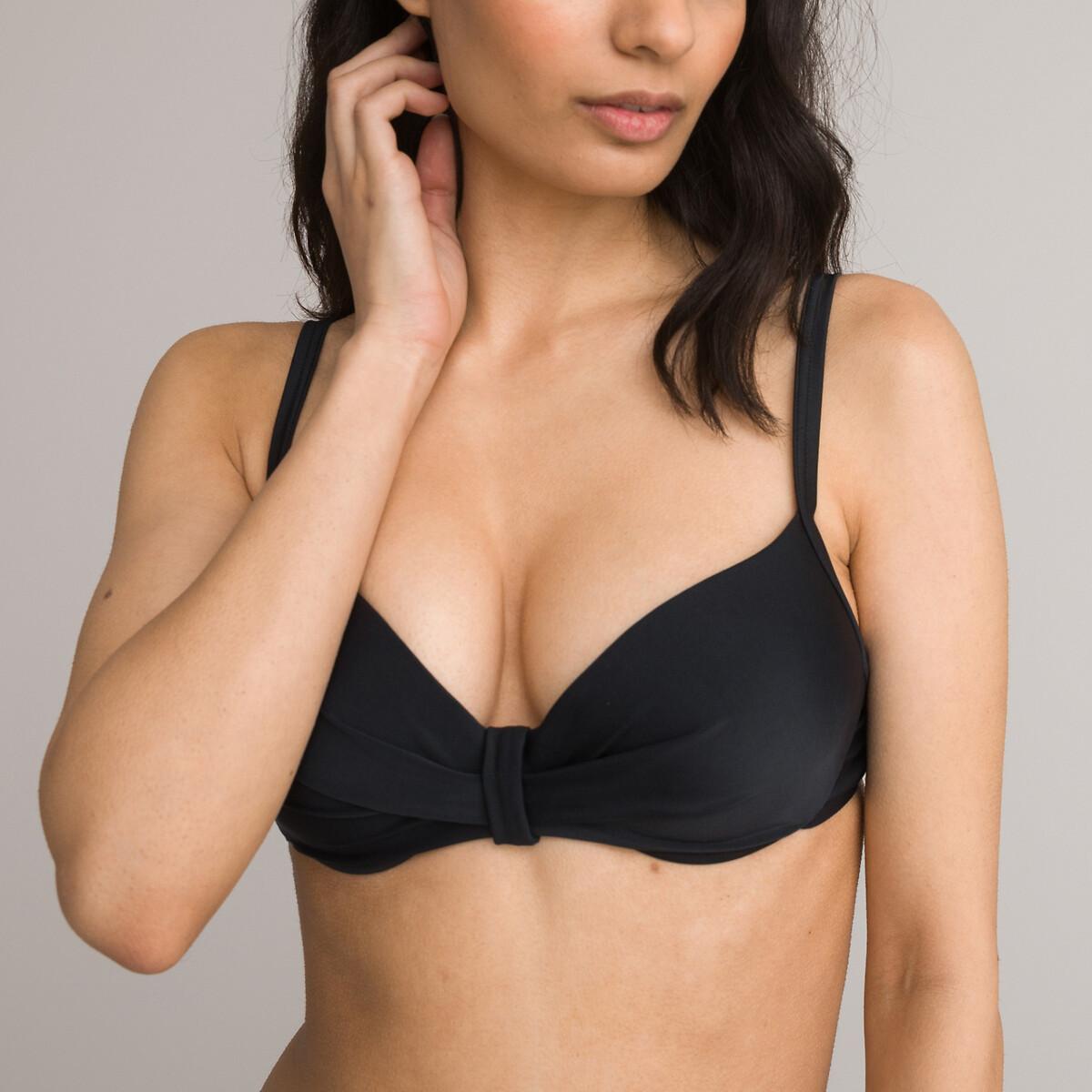 Bikini-oberteil Mit Push-up-effekt Unisex Schwarz B/70 von La Redoute Collections