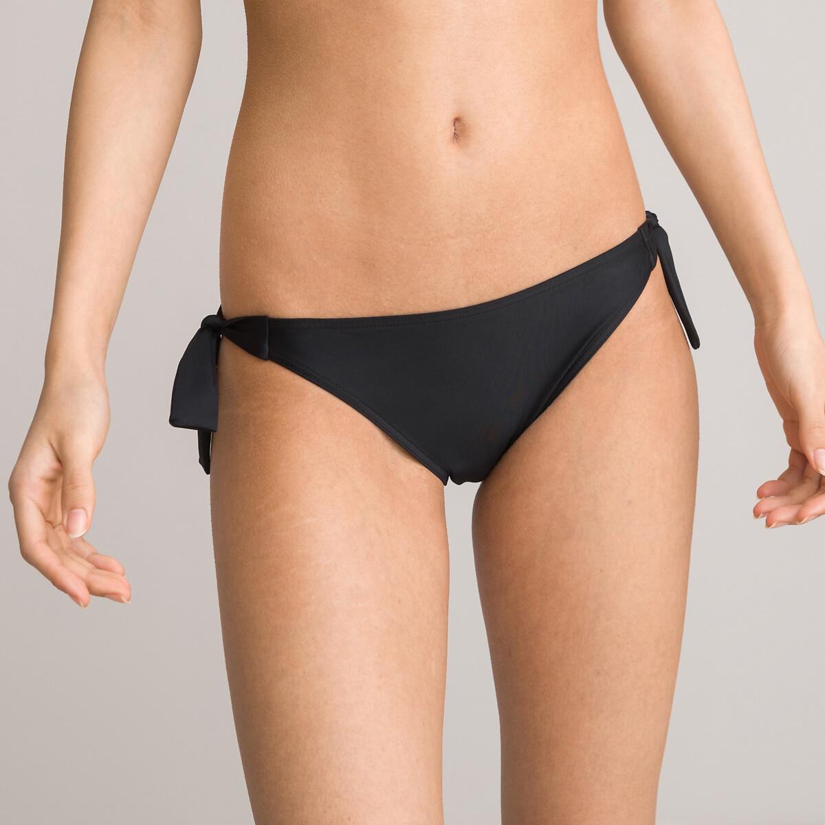 Bikini-slip Zum Binden Damen Schwarz 40 von La Redoute Collections