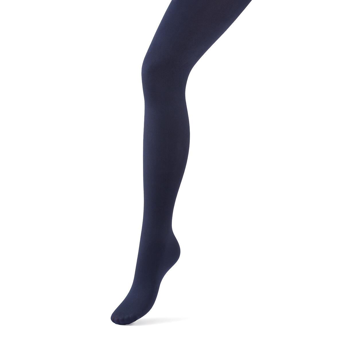 Blickdichte Strumpfhose Damen Blau 33/34 von La Redoute Collections