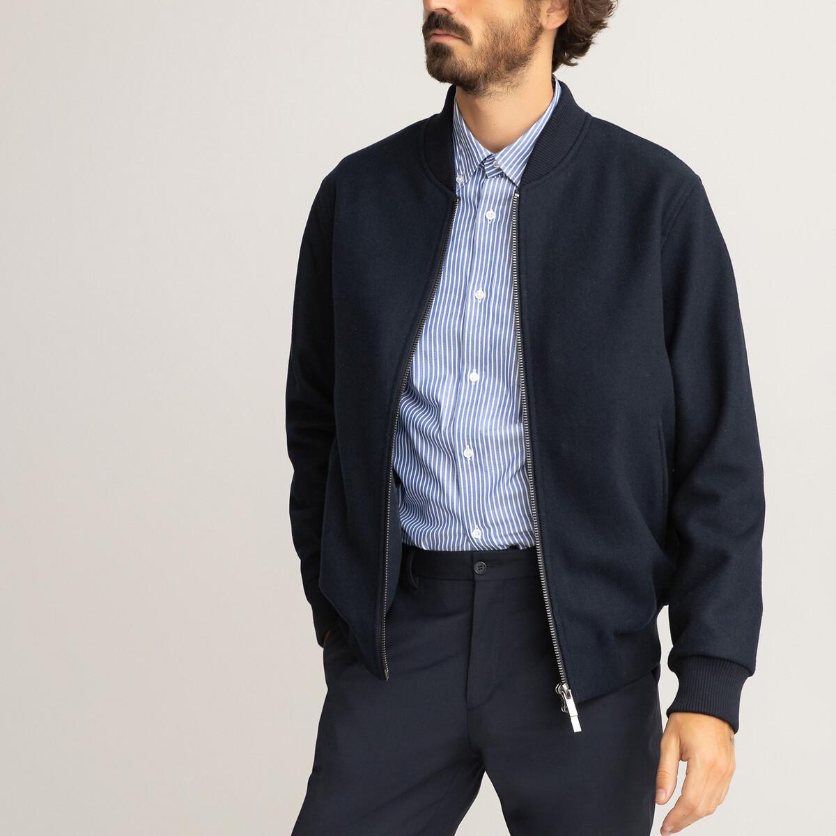 Bomberjacke Herren Blau S von La Redoute Collections