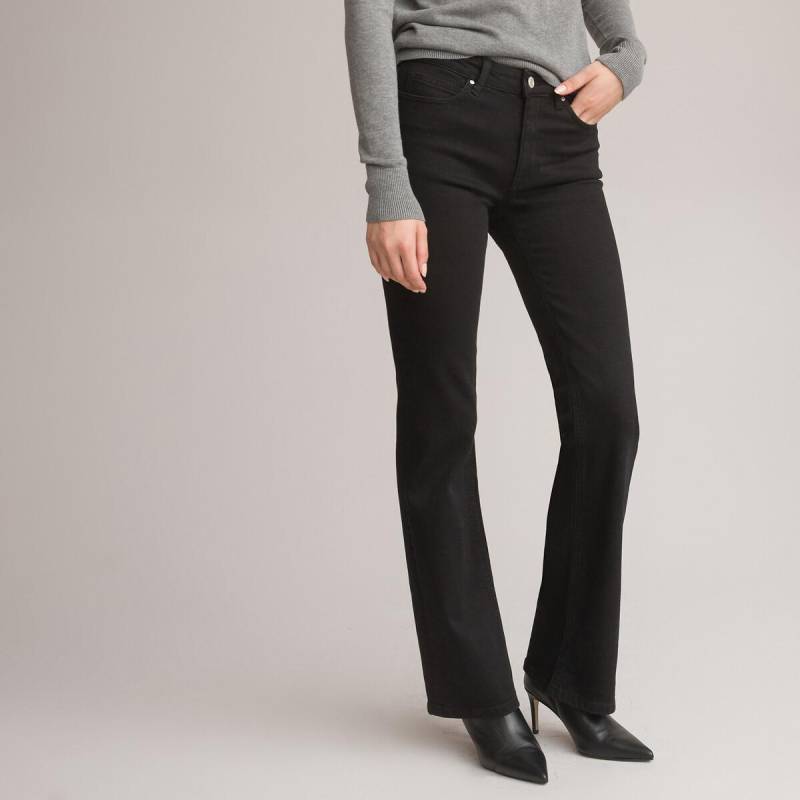 Bootcut-jeans Damen Schwarz 40 von La Redoute Collections