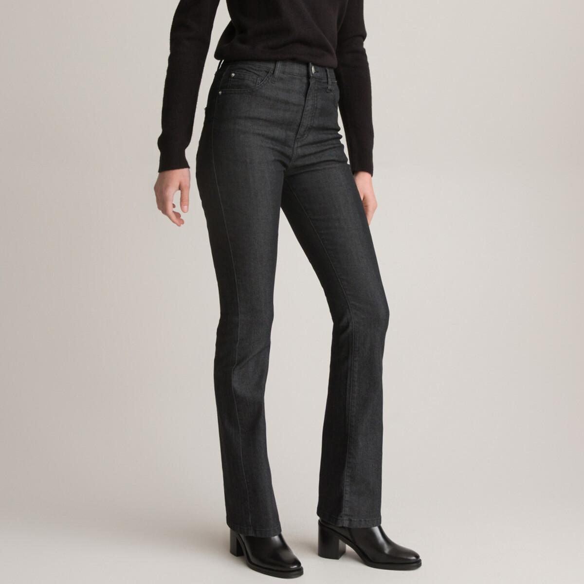 Bootcut-jeans Damen Schwarz 48 von La Redoute Collections