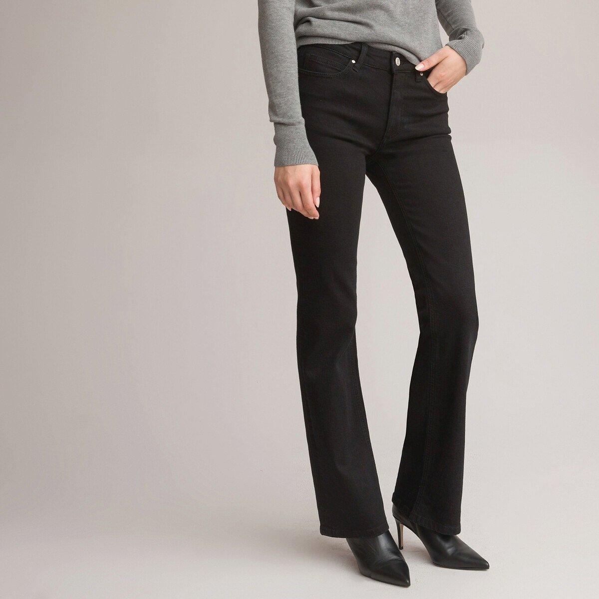 Bootcut-jeans Damen Schwarz 50 von La Redoute Collections