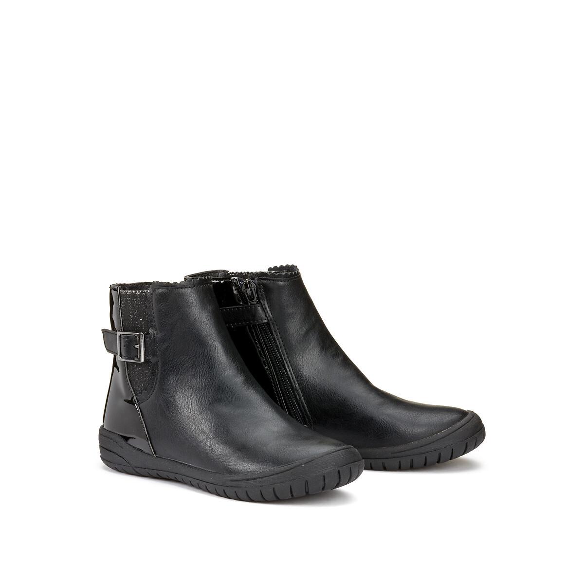 Boots Reissverschluss Und Dehneinsatz Damen Schwarz 33 von La Redoute Collections