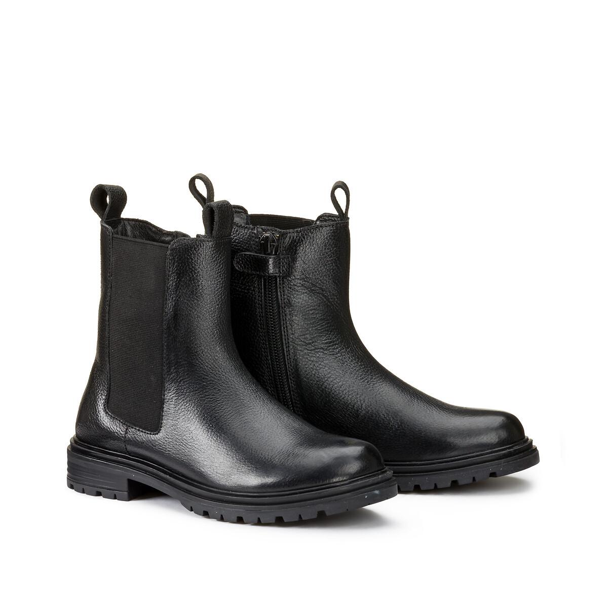 Hohe Boots Mit Reissverschluss Damen Schwarz 28 von La Redoute Collections