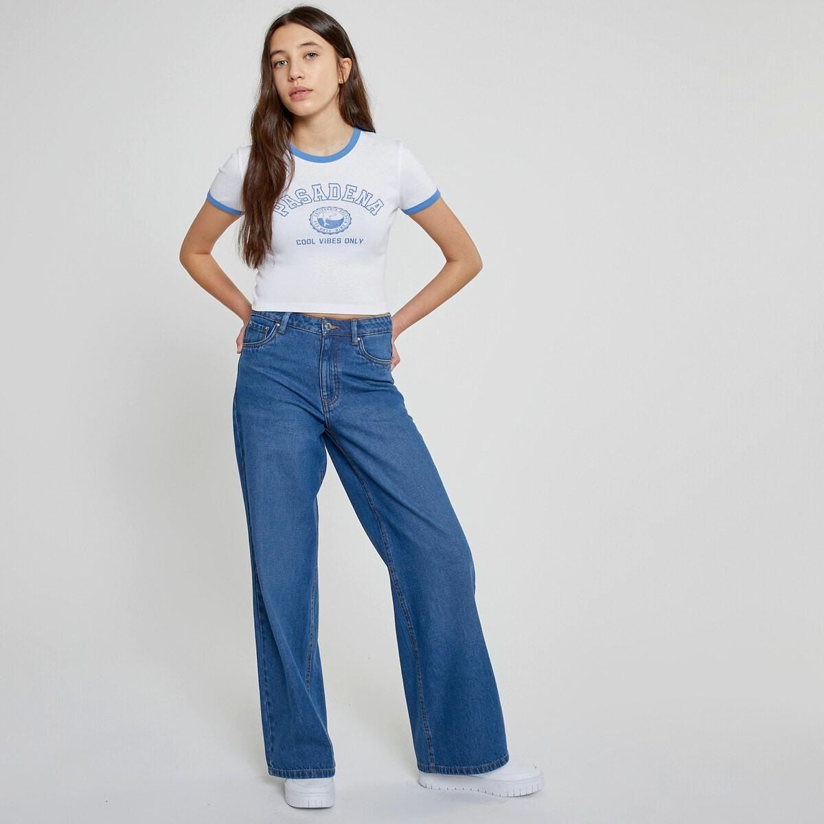 Cropped-top Mädchen Weiss M von La Redoute Collections