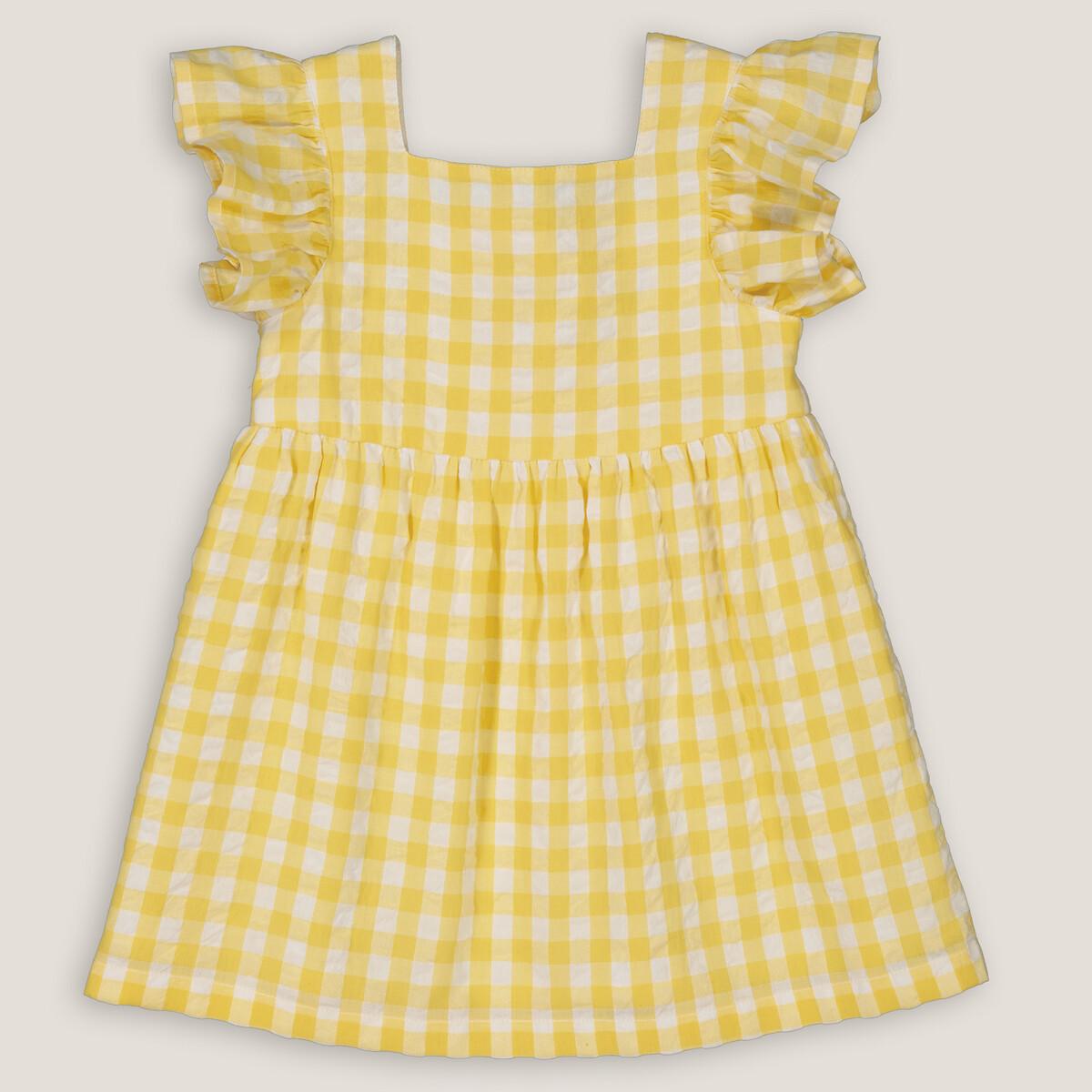 Festliches Kleid Mit Karos Unisex Gelb 12 mese von La Redoute Collections