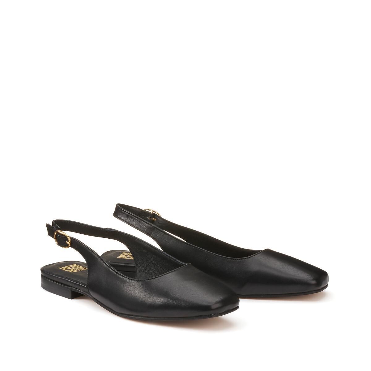 Flache Ballerinas Damen Schwarz 38 von La Redoute Collections