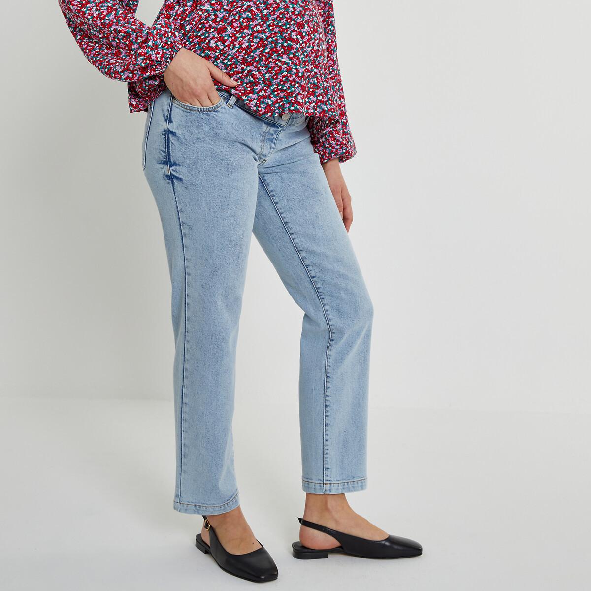 Gerade Umstandsjeans Mit Hohem Dehneinsatz Am Bund Damen Blau 34 von La Redoute Collections