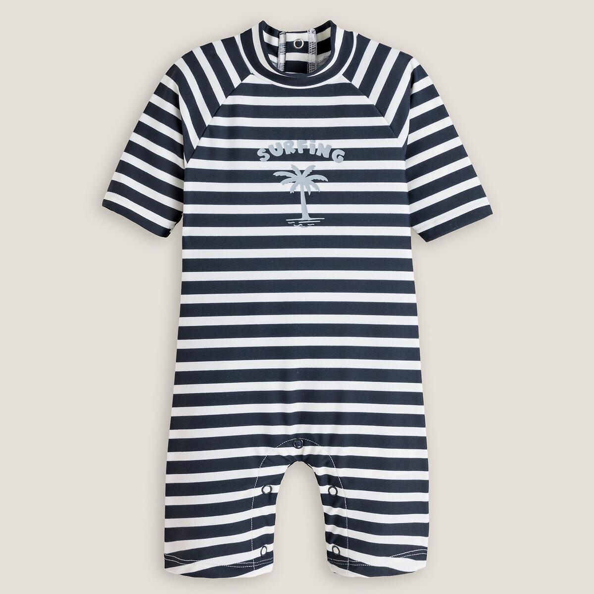 Gestreifter Strand-overall Mit Uv-schutz Unisex Blau 5-6A von La Redoute Collections