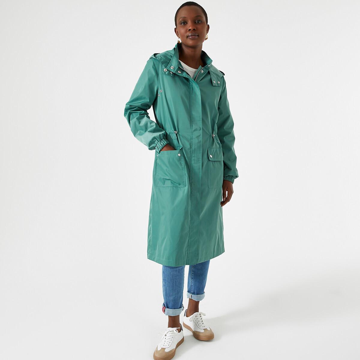 Halblanger Parka Für Die Übergangszeit Damen Grün 38 von La Redoute Collections