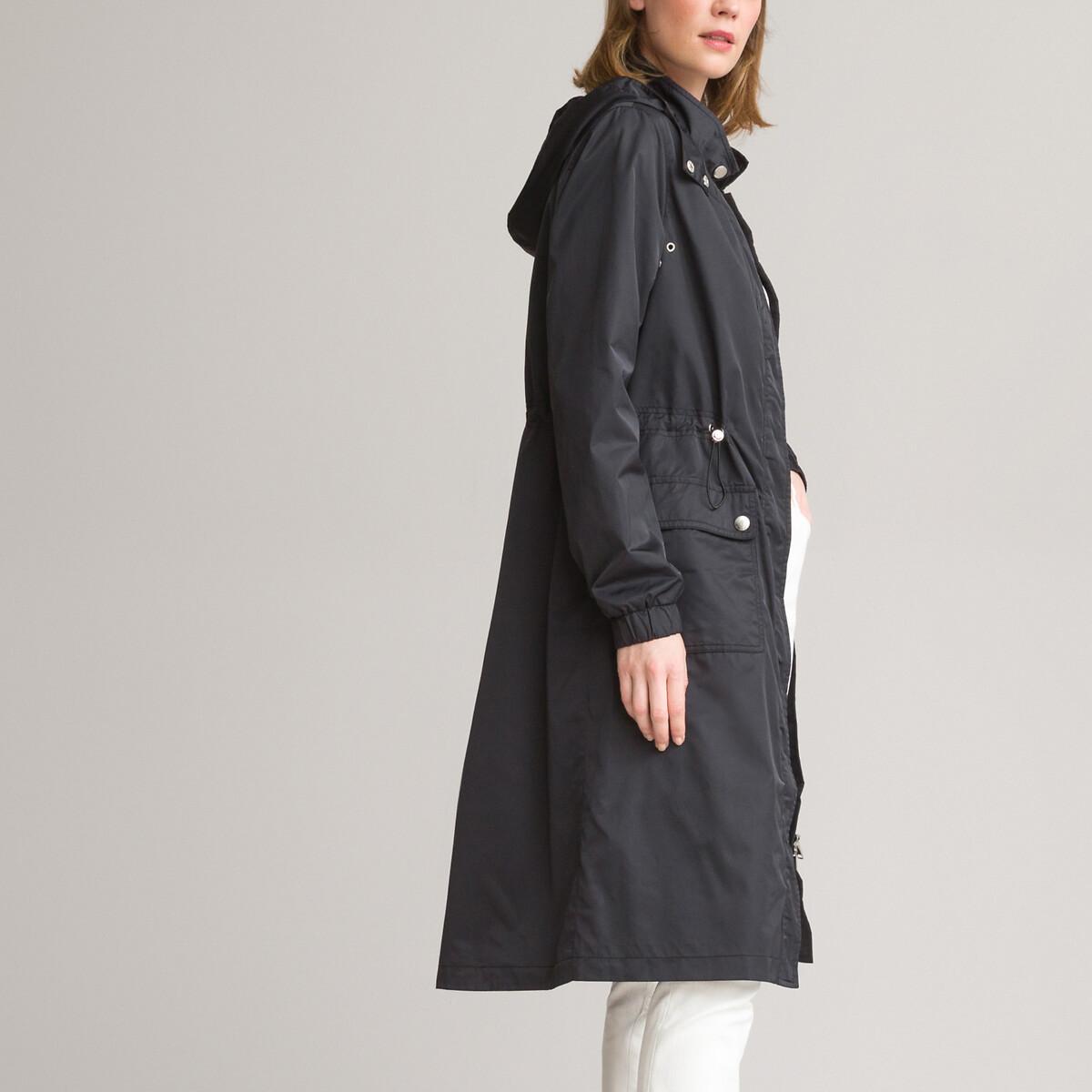 Halblanger Parka Für Die Übergangszeit Damen Schwarz 42 von La Redoute Collections