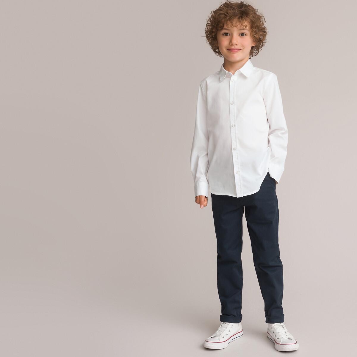 Langärmelige Bluse Jungen Weiss 126 von La Redoute Collections