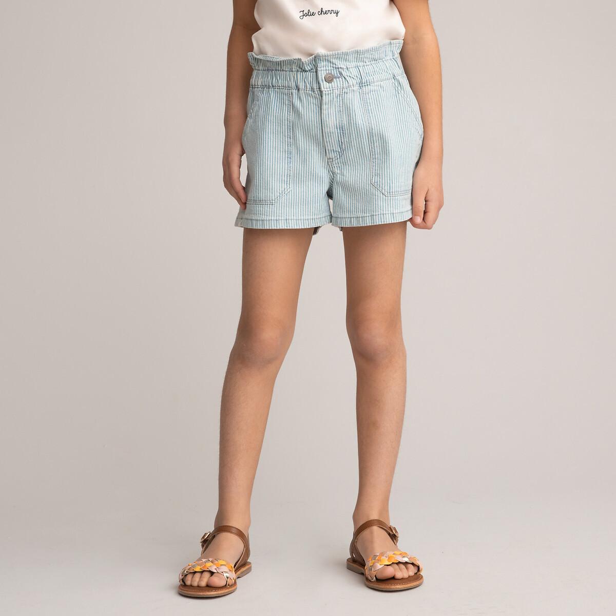 Jeans-shorts Mit Streifen Mädchen Weiss Bedruckt 118 von La Redoute Collections
