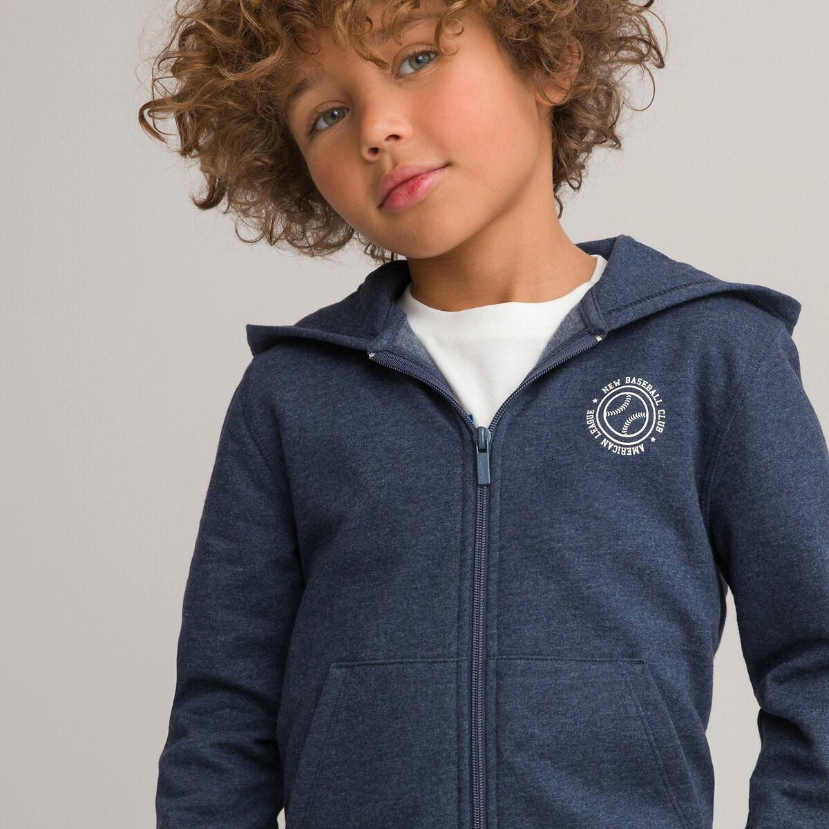 Kapuzensweatjacke Mit Reissverschluss Jungen Blau 128/134 von La Redoute Collections