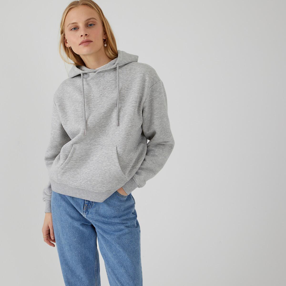 Kapuzensweatshirt Damen Grau L von La Redoute Collections